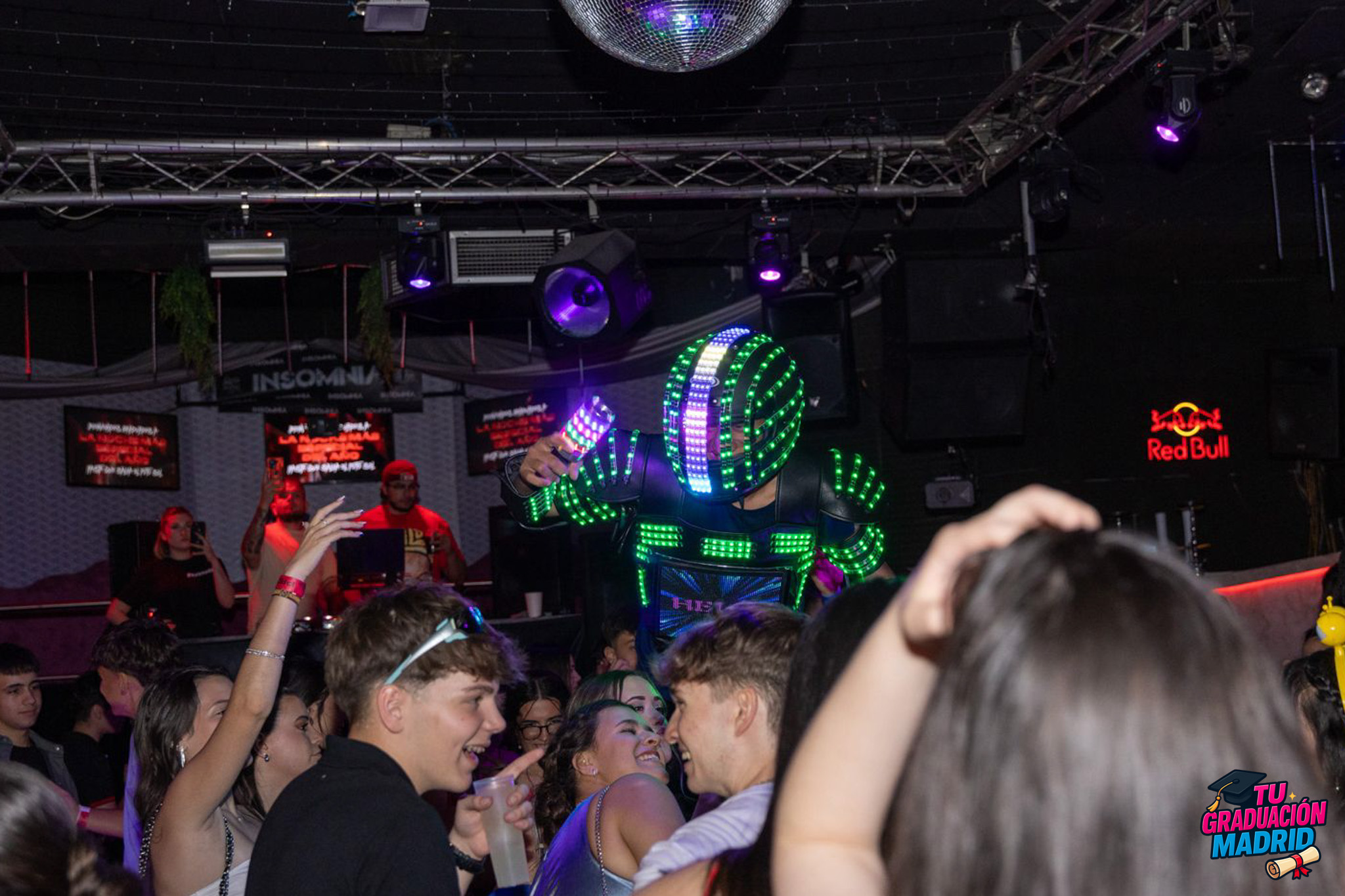 Graduación en discoteca en Madrid